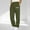 Army Green, variant on FDGIU ‌‌‌‌Men's Loose Fit Casual Pants, Straight Leg Lightweight Trousers with Elastic Drawstring Waist for Daily Wear