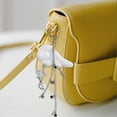 thumbnail image 3 of Stylish Star Wing Key Ring Handcrafted Fabric Alloy Decoration Lightweight Accessory, 3 of 12