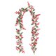 thumbnail image 2 of Guirnaldas Colgantes Navideñas Artificiales de Ratán con Frutos Rojos para Escaleras, Paredes, Chimeneas, Decoración Interior y Exterior., 2 of 6