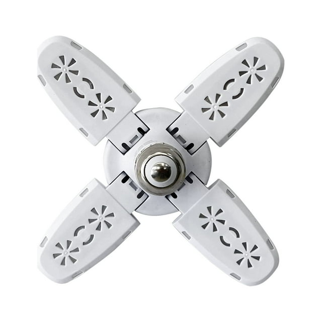 Lumières de Garage LED Dimmables pour Plafond avec 4 Panneaux Réglables pour Garages Atelier Intérieur Extérieur Entrepôt Pleine Surface