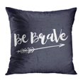 thumbnail image 1 of BOSDECO Abstract Phrase Be Brave Lettering for Brush Creative Drawing Drawn Graphic Pillowcase Pillow Cover Cushion Case 18x18 inch, 1 of 1