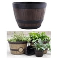 thumbnail image 1 of Grands Pots de Fleurs Ronds pour Jardin Patio Extérieur 9 Pouces, 1 of 9
