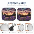 thumbnail image 6 of Naloa Starry Night Purple Irises Print 2-Piece Windshield Sunshade,Foldable Car Front Window Sun Shades,for Most Sedans SUV Truck-Large, 6 of 6