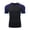 Blue, variant on WIZUTIZ Mens Short Sleeve Raglan T Shirts Casual Crew Neck Jersey Baseball Tee Stretch Gym Athletic Compression Shirt Workout