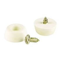 Shepherd Rubber Bumper Pads White Round 4 pk