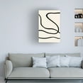 thumbnail image 2 of Canvas Wall Art - Pictufy Studio 'Black Lines 01' Wall Art for Living Room, Bedroom, or Office Décor by Trademark Fine Art - 30 x 47 Inches, 2 of 4