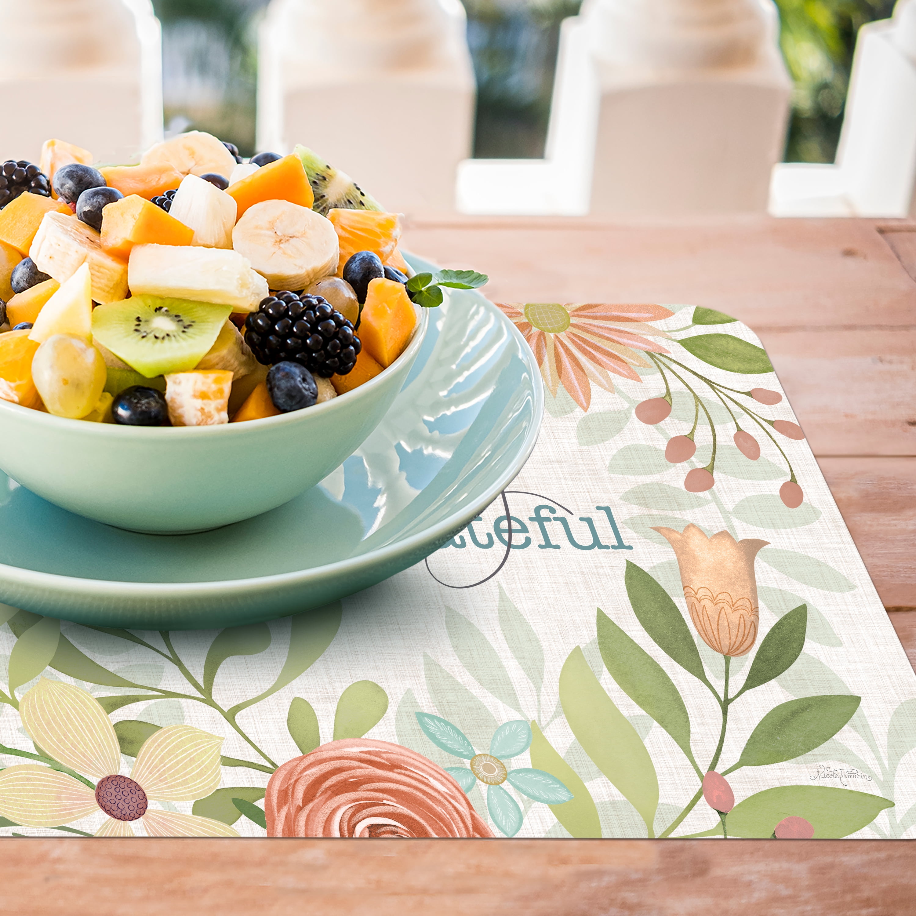 Conimar Simply Grateful Reversible Flexible Plastic Placemat