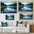 thumbnail image 4 of Designart "Reflecting on Waters in a Green River I" Landscapes Floater Framed Wall Art Print, 4 of 7