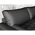 thumbnail image 5 of Uspridefurniture Selzer 58.5'' Vegan Leather Square Arm Loveseat, Black, 5 of 5
