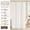White, variant on Extra Long Linen Farmhouse Shower Curtain with Tassels, Boho Chic French Country Cotton Fabric, 72x84, Includes PEVA Liner, Black