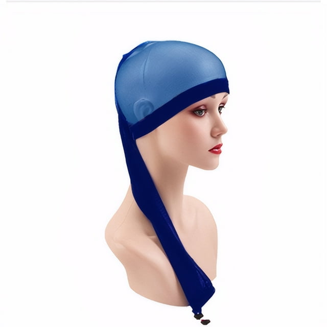 fastboy Manchon de Perruque Style Maille Bonnet Respirant Tissage Cheveux Manchon pour Locs Bleu