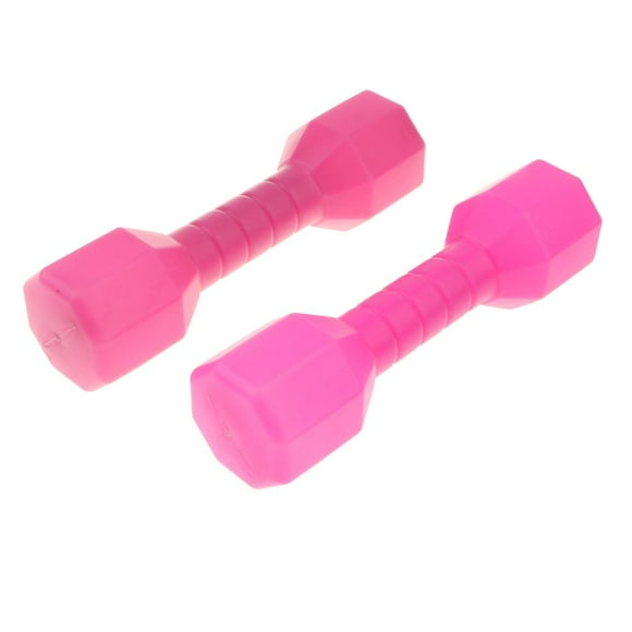 Esquirla 1 Pair Kids Dumbbell Fitness Exercise Equipment Kids Early Learning Toy -Pink