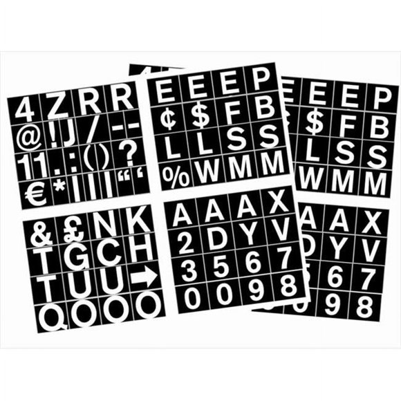MasterVision CAR0702 1 in. Magnetic Set of Letters- Numbers & Symbols