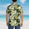 thumbnail image 6 of Xecao Hawaii Palms print Hawaiian shirt - a stylish short-sleeve button-down for men, perfect for casual beach and tropical outings., 6 of 9