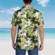 thumbnail image 4 of Balery Hawaii Palms Camisas hawaianas de manga corta para hombre, camisas playeras de corte holgado, camisas de vacaciones con botones,3X-Large, 4 of 7