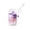 Purple, variant on Cute Whale Tumbler with Straw, Clear PC Water Bottle, Dustproof Lid Cup, Reusable Drinkware for Home Office(Pink)