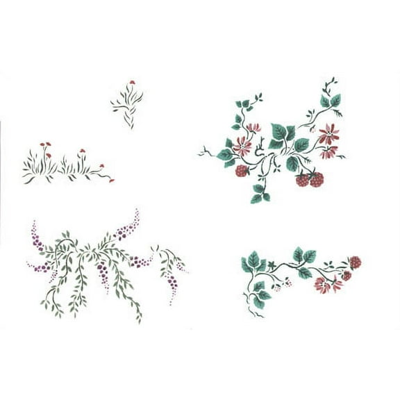 Wall Climber Vines Stencil for Stone Walls - DEE444 by DeeSigns