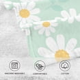 thumbnail image 4 of GZHJMY Face Hand Towel Set Daisy Flower Field on Mint Green Background Washcloth Washcloths, Quick-Dry Highly Absorbent Bath Towel- Pack of 2, 4 of 7