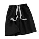 thumbnail image 2 of Pantalones cortos para hombre, pantalones cortos deportivos de media longitud, holgados, de pierna ancha, transpirables, cómodos con cordón, para correr en verano, 2 of 8