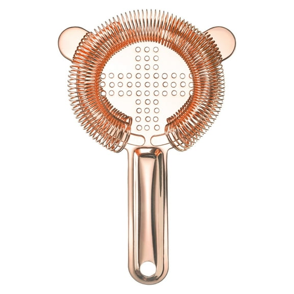 Cocktail Strainer, 1pack - Stainless Steel Bar Strainer for Drinks, Bar Tool for Bartender (Rose Gold, 160mm)