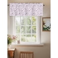 thumbnail image 2 of Vintage Wallpaper Valances for Windows Purple Flower Plants Vintage Rod Pocket Curtains Valance Short Window Treatment Drapes for Living Room, Bedroom Bathroom 42"&nbsp;W x 12" L, 2 of 5