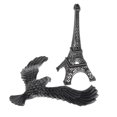 thumbnail image 4 of Creative Iron Tower Balance Eagle Statue Gift DIY Craft Gris Bronce 20cm Sunnimix equilibrio artesanía torre de aves, 4 of 8