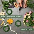 thumbnail image 6 of 4 Rolls Floral Tape for Bouquet Stem Wrap and Florist Craft Projects Decorations（Dark Green）, 6 of 7