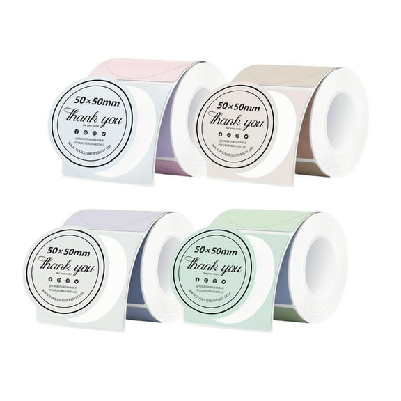 2 Rolls Thermal Label Stickers Compatible with Phomemo, Munbyn, Xprinter,Marklife for Barcode, Price Tags, Shipping & Logo Design