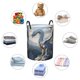 thumbnail image 4 of Fotbe Mountain White Dragon Cesto de Ropa con Asas, Cesto Impermeable de Gran Capacidad, Bolsa de Lavado para Dormitorio, Cesto de Ropa con Ruedas y Asas-Medium, 4 of 6