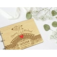 thumbnail image 6 of Darling Souvenir Personalized Engraved Laser Cut Wedding Guest Book Wooden Cover Sign-in Book Registry Guestbook Scrapbook-WE, 6 of 7