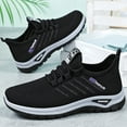 thumbnail image 6 of Daznico Women's Breathable Running Shoes - Lightweight Mesh Sneakers with Soft Sole for Gym, Jogging & Casual Wear - Comfortable Lace-Up Design,Color:Black,Size:9, 6 of 7