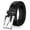 Black, variant on men's genuine leather dress belt for work business and casual occasions - classic, fashion, and functional (bablack, 32/34)