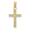 thumbnail image 3 of FJC Finejewelers 14k Yellow Gold Block Cross with Design Center Charm, 3 of 3