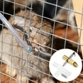 thumbnail image 4 of Unique Bargains 36.5 x 13.5mm Rabbit Waterer Automatic Poultry Drinker Feeder Duck-Mouth Type, Golden 10 Set, 4 of 5