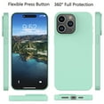 thumbnail image 3 of iPhone 16 Pro Max Case, Takfox For iPhone 16 Pro Max 6.9" Basic Case [Frosted] Shockproof Case Liquid Silicone Gel Rubber Soft TPU Anti-slip Bumper Thin Matte Slim Phone Case Covers,Mintgreen, 3 of 10