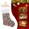 thumbnail image 3 of SKYSONIC Strawberry Christmas Stocking Personalized Large Candy Stocking Hanging Gift Xmas Stockings Decoration for Family Holiday Party Ornaments Decor Fireplace, 3 of 7