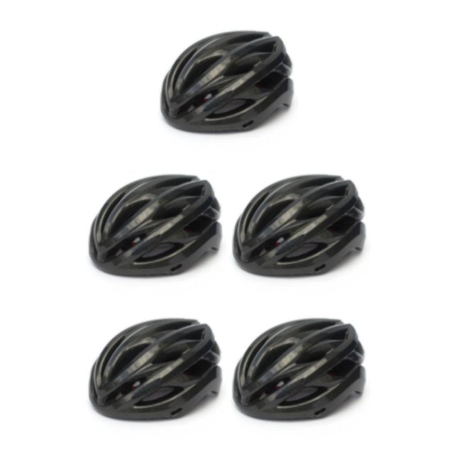 ZLight 22hole Bike Helmet for Protection Caps Portable Adjustable Men Women Riding Night Cycling Visors Safety Hat Black L 5Set