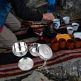 thumbnail image 2 of Shisuyan 1 Set of Camping Pot Pan Set Stainless Steel Camping Cookware Camping Cooking Utensils, 2 of 9