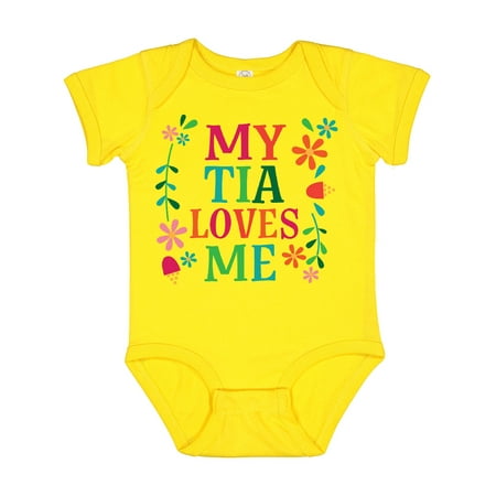 

Inktastic My Tia Loves Me Niece Gift Baby Girl Bodysuit