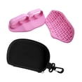 thumbnail image 4 of Agarres de levantamiento de pesas, empuñaduras, agarres de manos, empuñaduras ergonómicas de gimnasia, guantes de entrenamiento para ejercicio de Rosa, 4 of 8