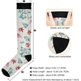 thumbnail image 3 of Coolnut Flamingo Compression Socks for Men & Women 1 Pack, Knee High Stockings for Running, Sport, Hiking & Travel, 3 of 6
