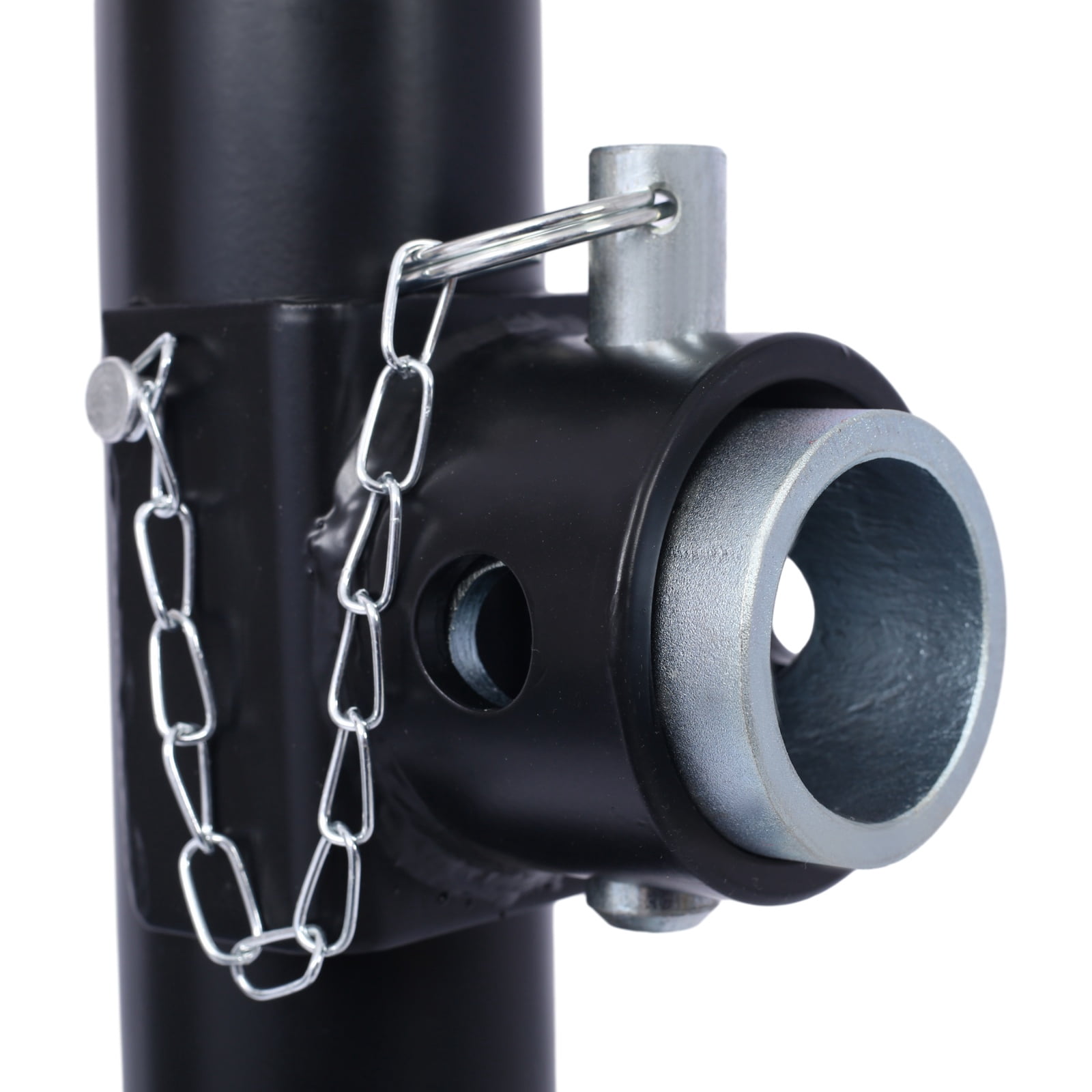 5,000LB Weld-On Swivel Trailer Jack, Heavy Duty Side-Wind Jack with 15.5" Travel & Pipe Mount