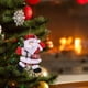 thumbnail image 4 of Decoraciones Del Árbol de Navidad Colgante Del Árbol de Navidad, Colgante de Figurina de Paño de Navidad, Colgante de Muñeca de Muñeco de Muñeco de Nieve de Santa Claus Bailando Rojo a Ajedrez, Adecua, 4 of 6