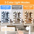 Vanity Mirror with Lights, Hollywood Lighted Makeup Mirror with 3 Color