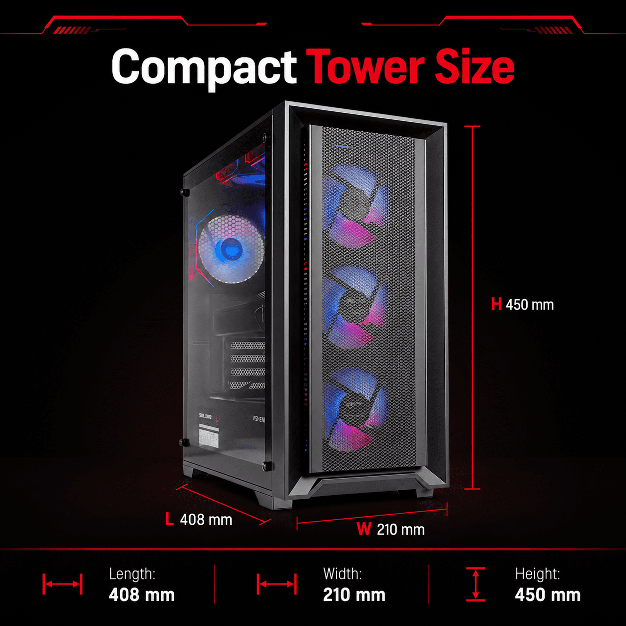 Gaming PC Desktop Computer Intel I7, GTX 1050, 32GB RAM, 256GB SSD + 1TB HDD, WiFi6 & BT5.4, Windows 11, With Keyboard & Mouse
