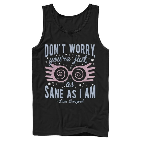 Mens Harry Potter Luna You’re Just As Sane as I Am Tank Top