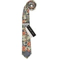 thumbnail image 2 of Men's Cotton Printed Floral Tie 2.56" Skinny Narrow Necktie, 2 of 4