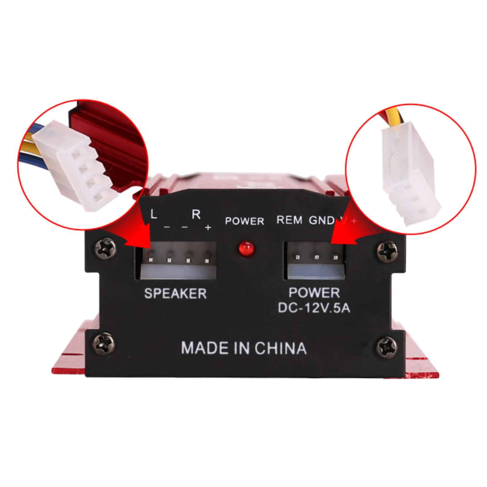 MA-150 Compact Audio Amplifier for Motorcycles Powerful Sound Output with Overload Protection & Lightweight Body