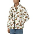 thumbnail image 3 of Vsdgher Cute Sloth Mens Hoodies Zip Hoodie, Hoodies for Men, Zip-up Hooded Sweatshirt-3X-Large, 3 of 5