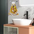 thumbnail image 4 of Toallas de manos Speedy-Gonzales con lazo de velcro, toallitas de manos de terciopelo coral para cocina y baño, 4 of 6